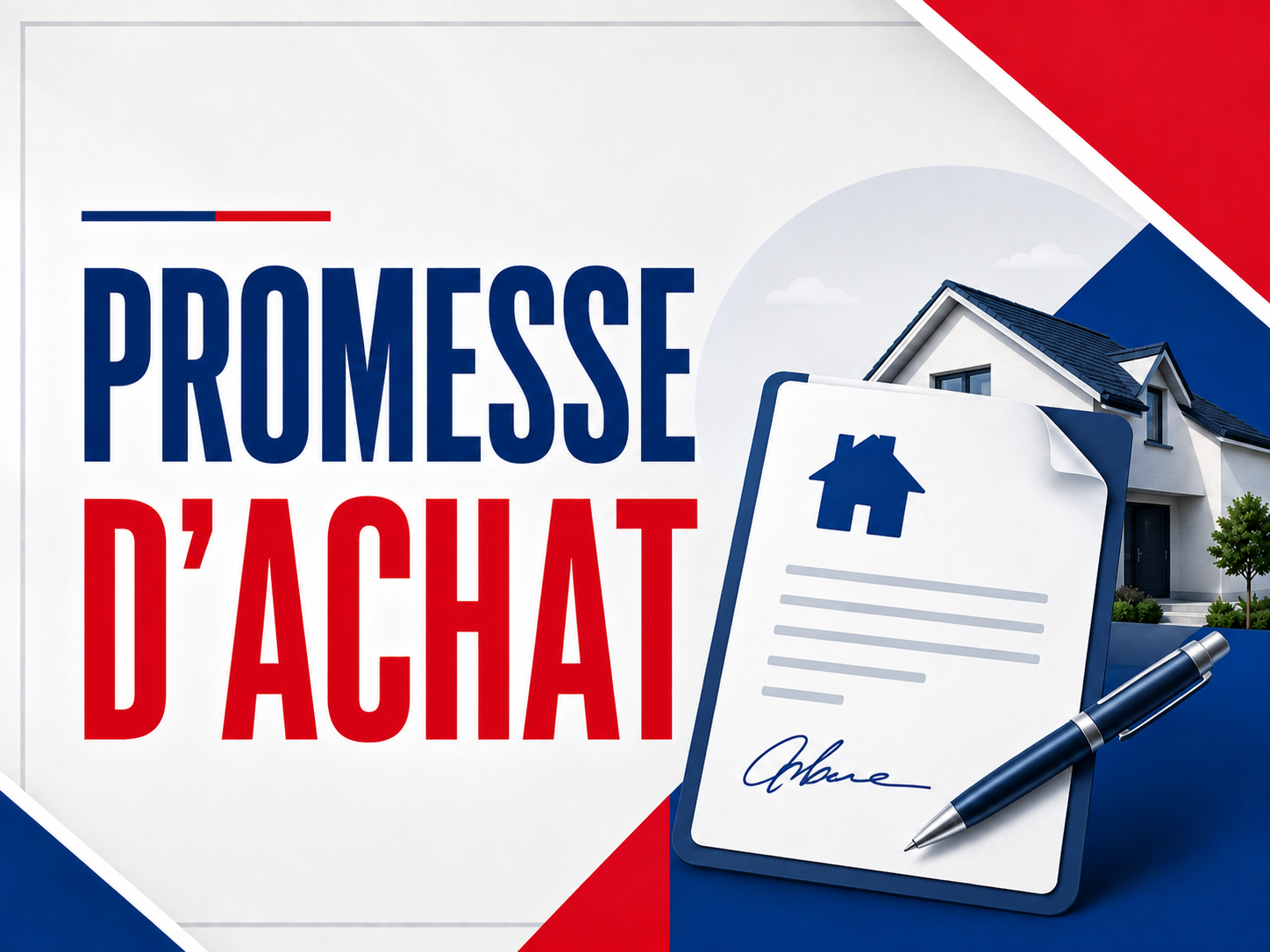 Illustration d'une promesse d'achat immobilière signée