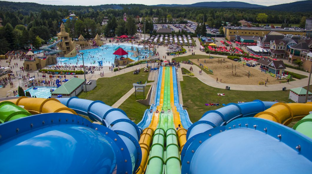 Vue panoramique des installations du Village Vacances Valcartier
